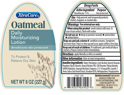 Label oatmeal daily moisturizing lotion 8oz.jpg Bottle Label - Label oatmeal daily moisturizing lotion 8oz